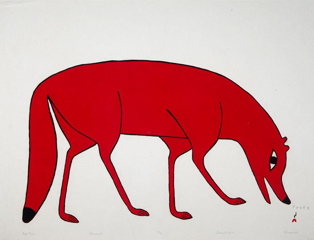 Kenojuak Ashevak (1927-2013) - Red Fox