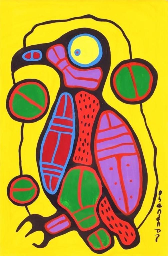 Norval H. Morrisseau (1931-2007) - BIRD; late 1980s