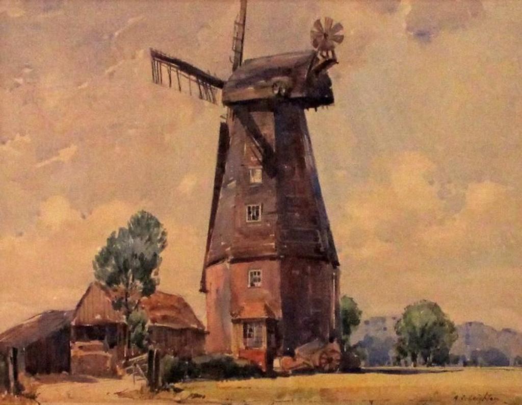 Alfred Crocker Leighton (1901-1965) - The Black Mill, Sussex; 1924