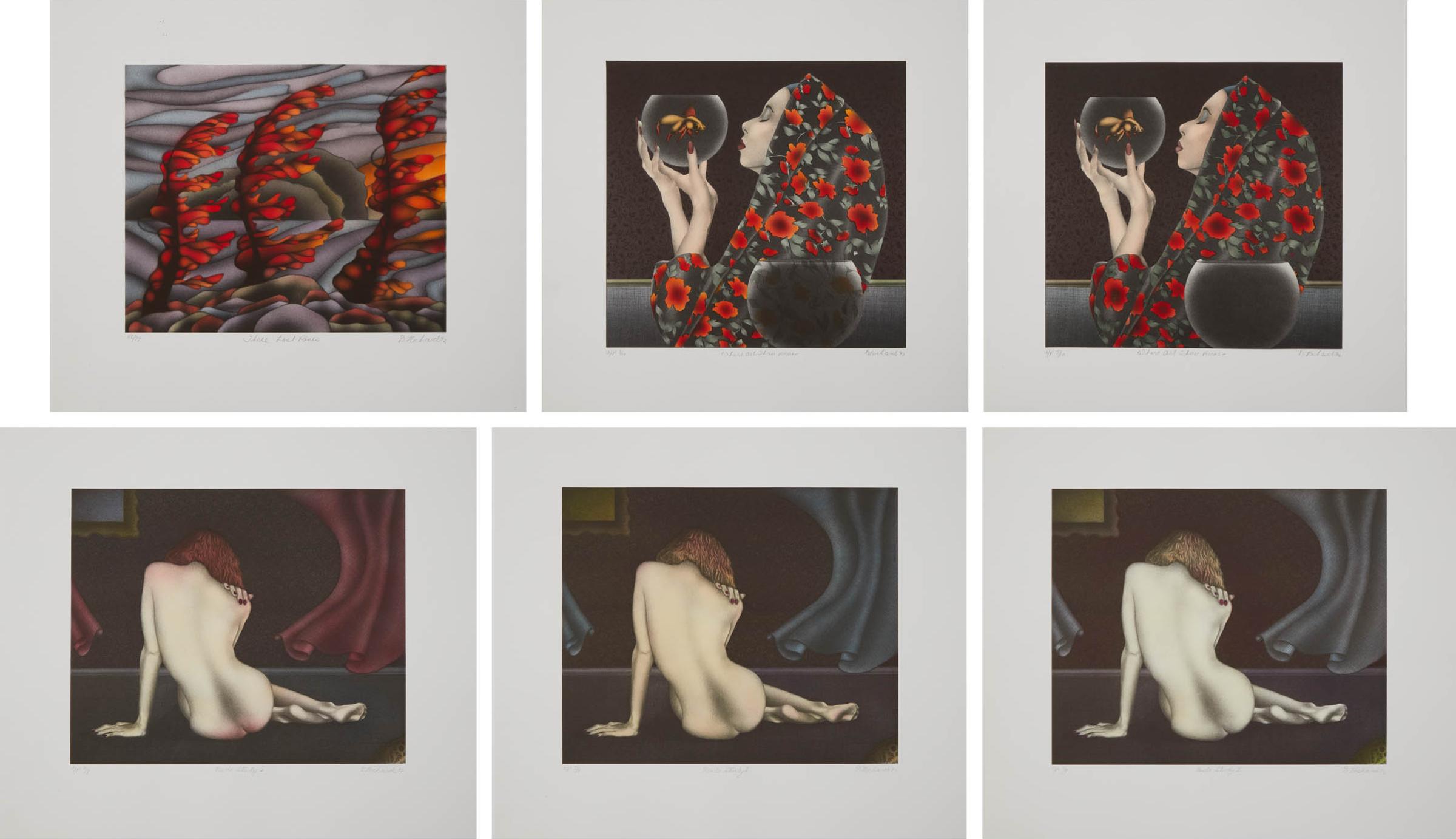 Daniel Richards (1947) - Three Lost Pines, 1992; Where Art Thou Romeo, 1992; Nude Study I, 1992