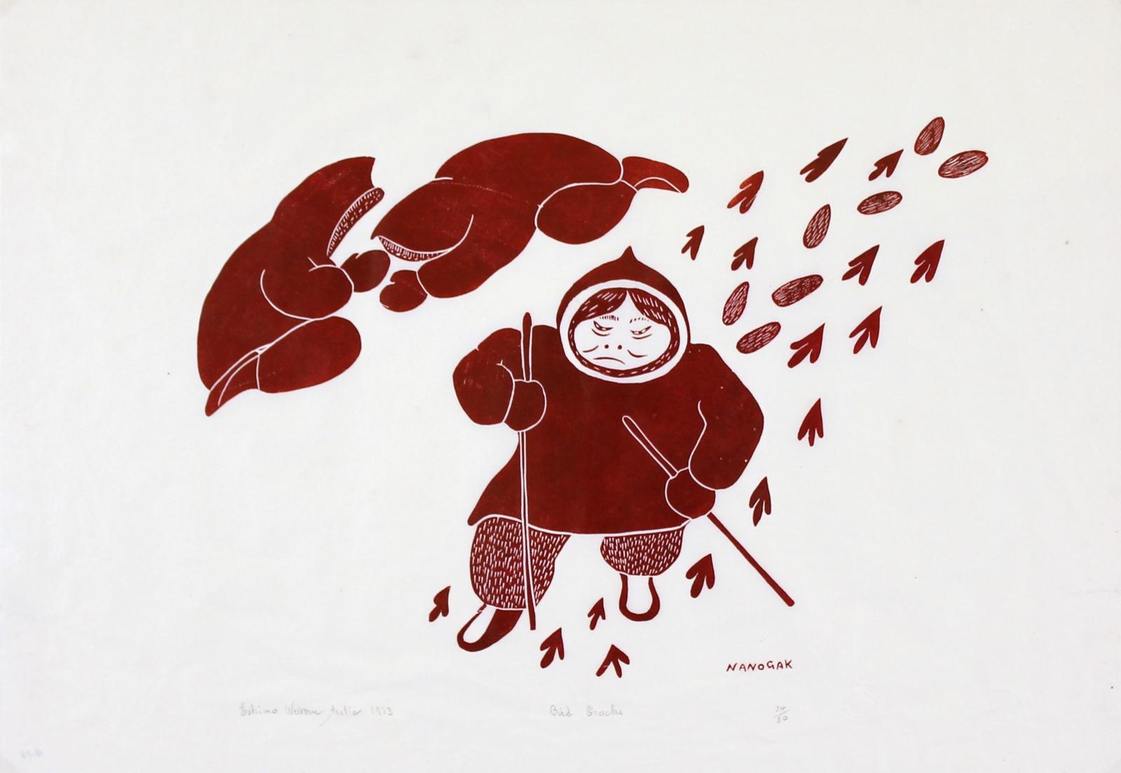 Agnes Nanogak Goose (1925-2001) - Bird Tracks; 1973