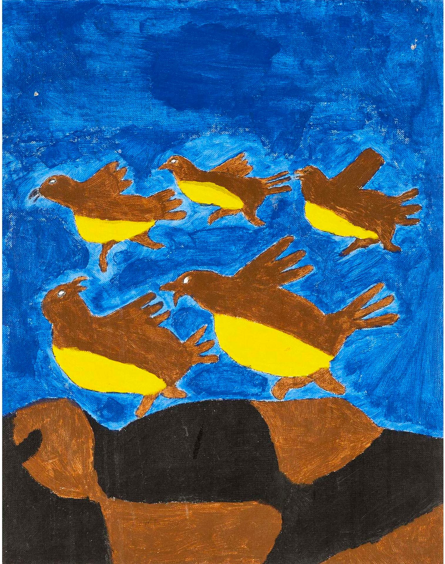 Kingmeata Etidlooie (1915-1989) - Untitled (Birds Flying Over)