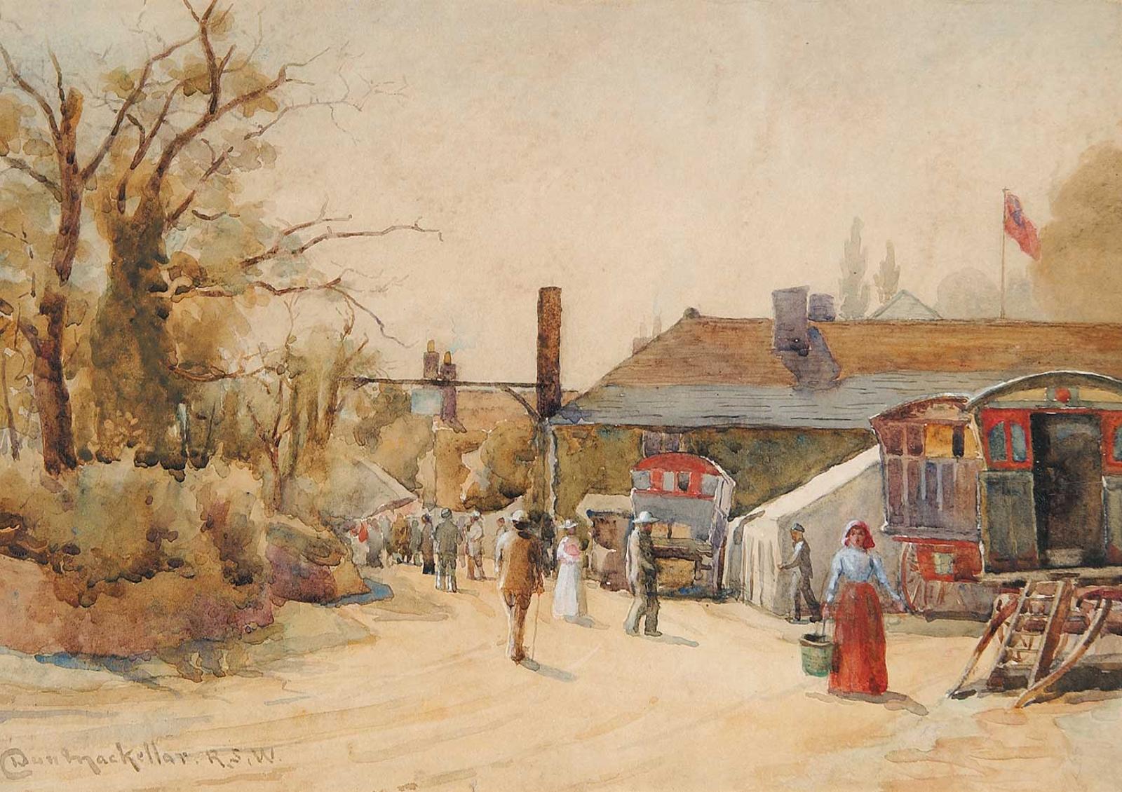 Duncan Mackellar (1849-1908) - Untitled - Gypsy Encampment