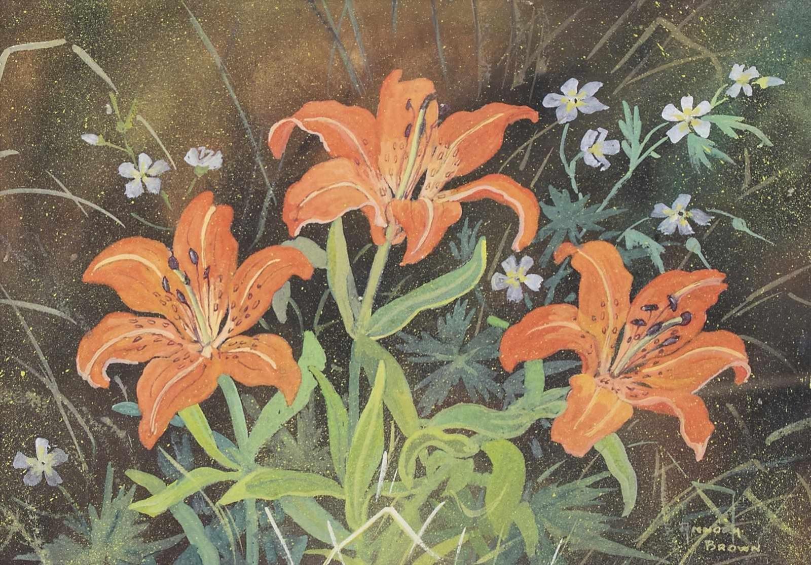 Annora Brown (1899-1987) - Western Red Lilies