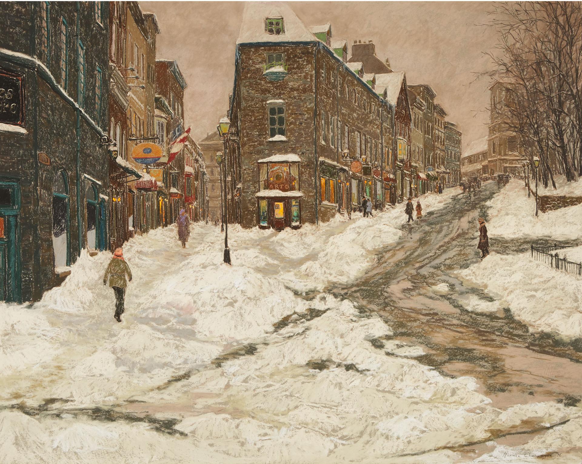 Horace Champagne (1937) - Old Fashioned Winter In Quebec City