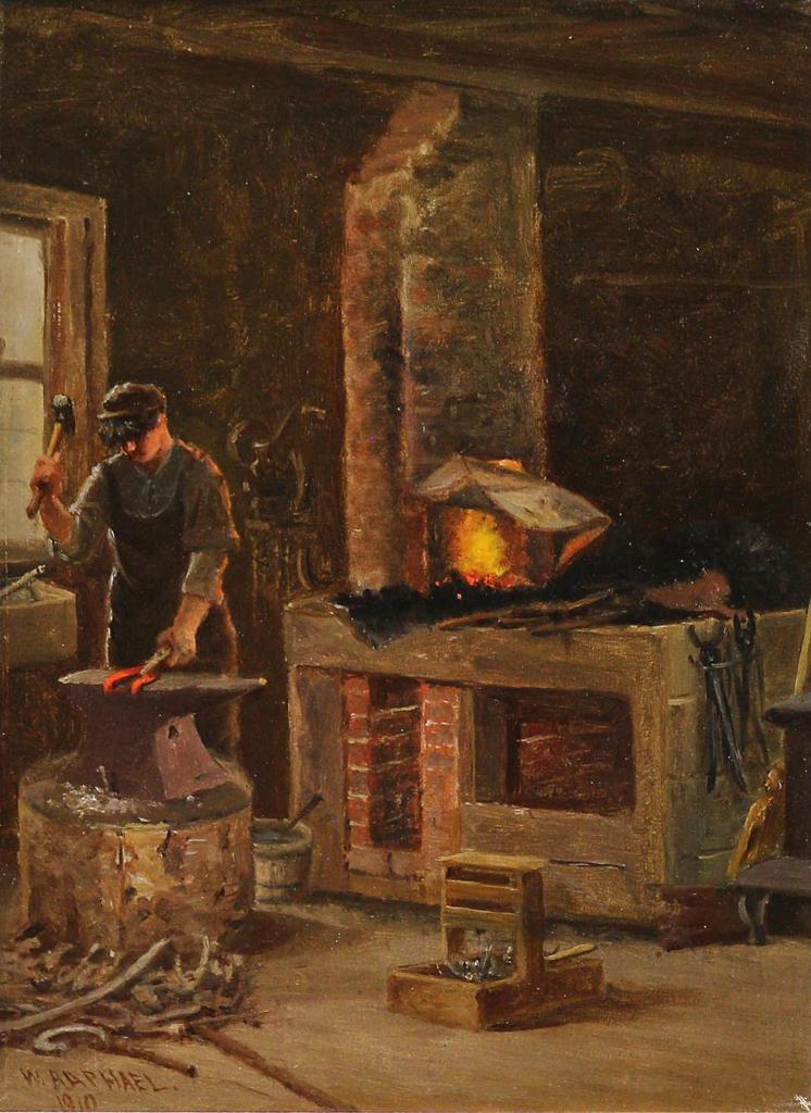 William Raphael (1833-1914) - The Blacksmith; 1910