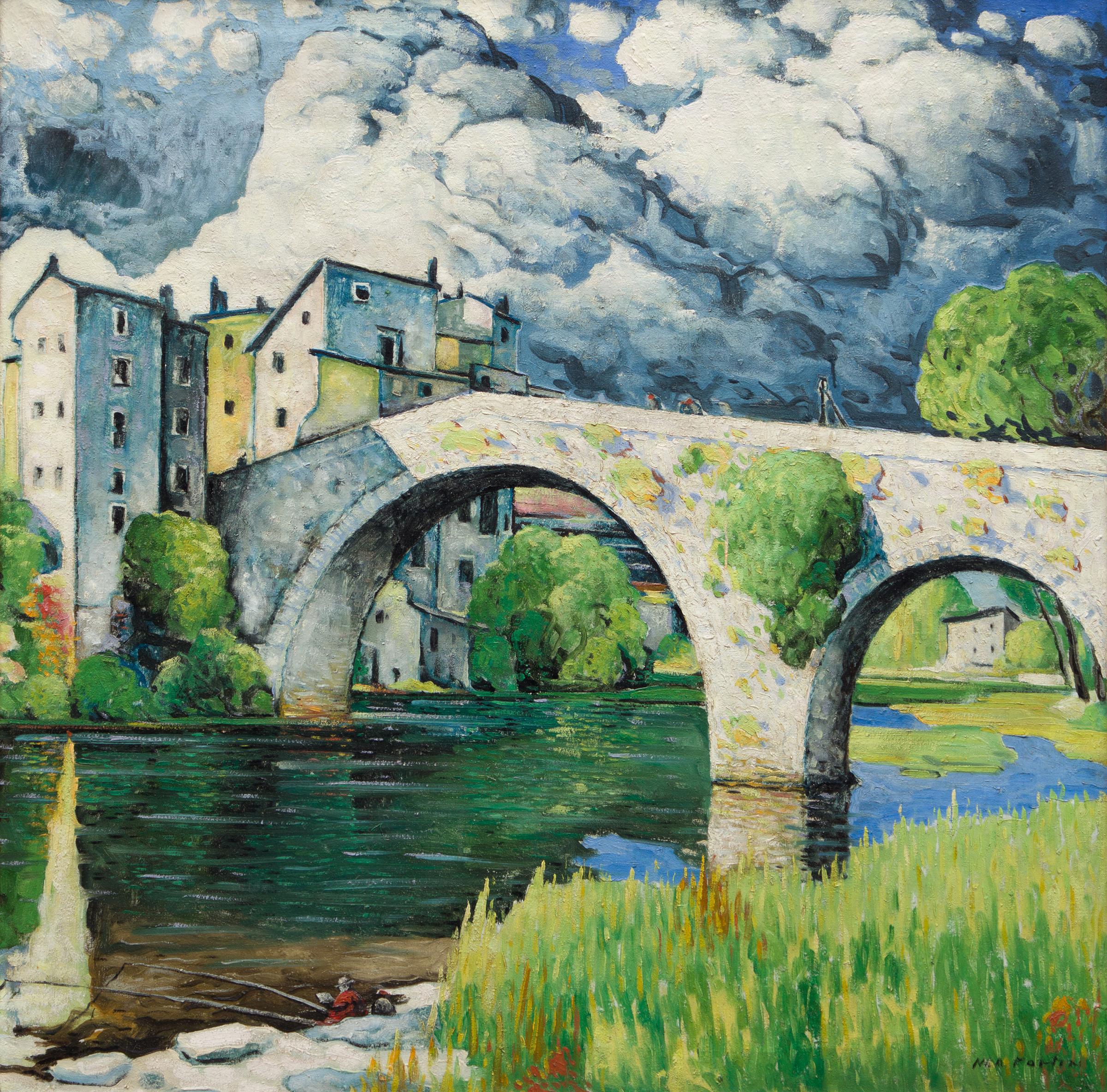 Marc-Aurèle Fortin (1888-1970) - Vieux pont du Vigan, c. 1930