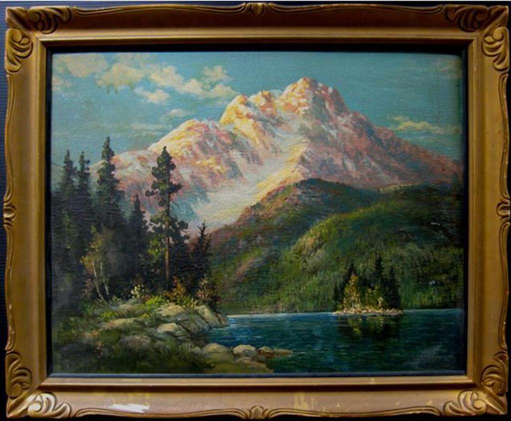 Otto Planding (1887-1964) - Sunlit Canadian Rockies