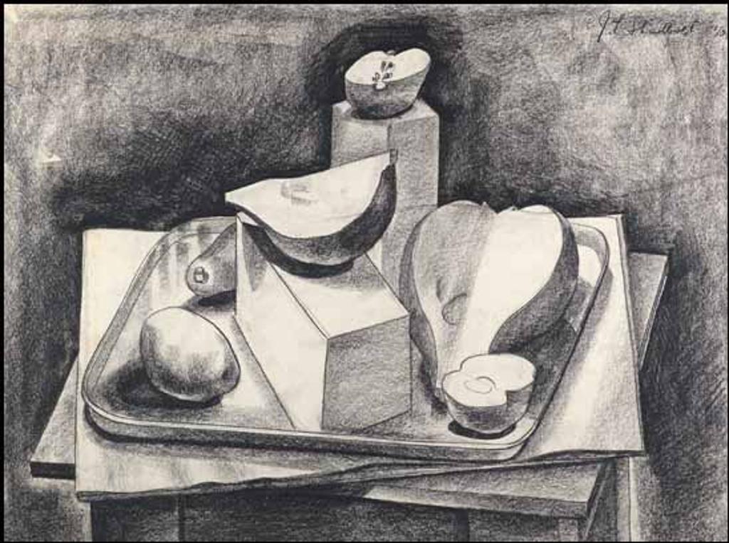 Jack Leaonard Shadbolt (1909-1998) - Still Life with Melons and Apples