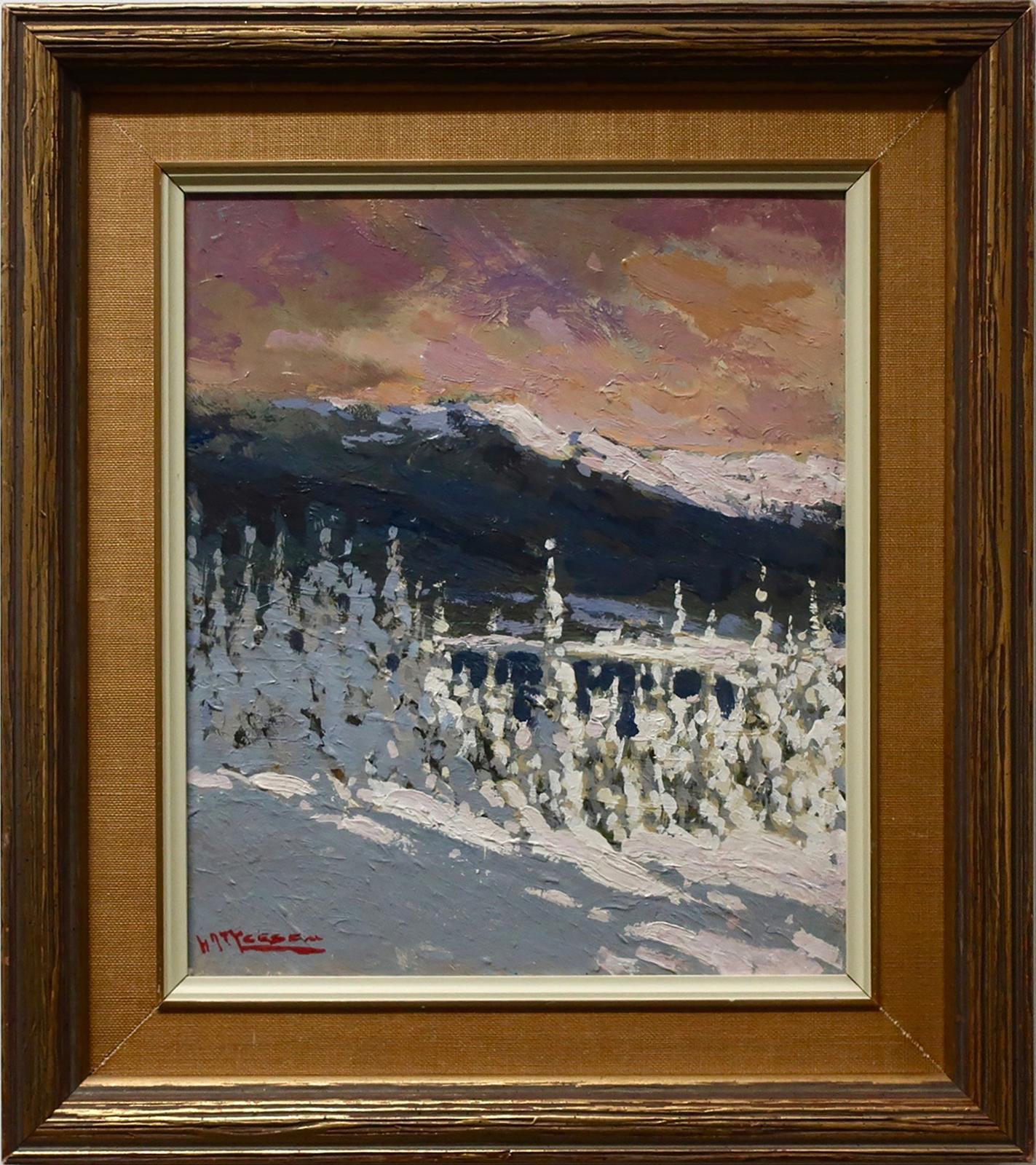 Halfred Johannes Kej Christian Tygesen (1910-1994) - Untitled (Winter Landscape At Dusk)