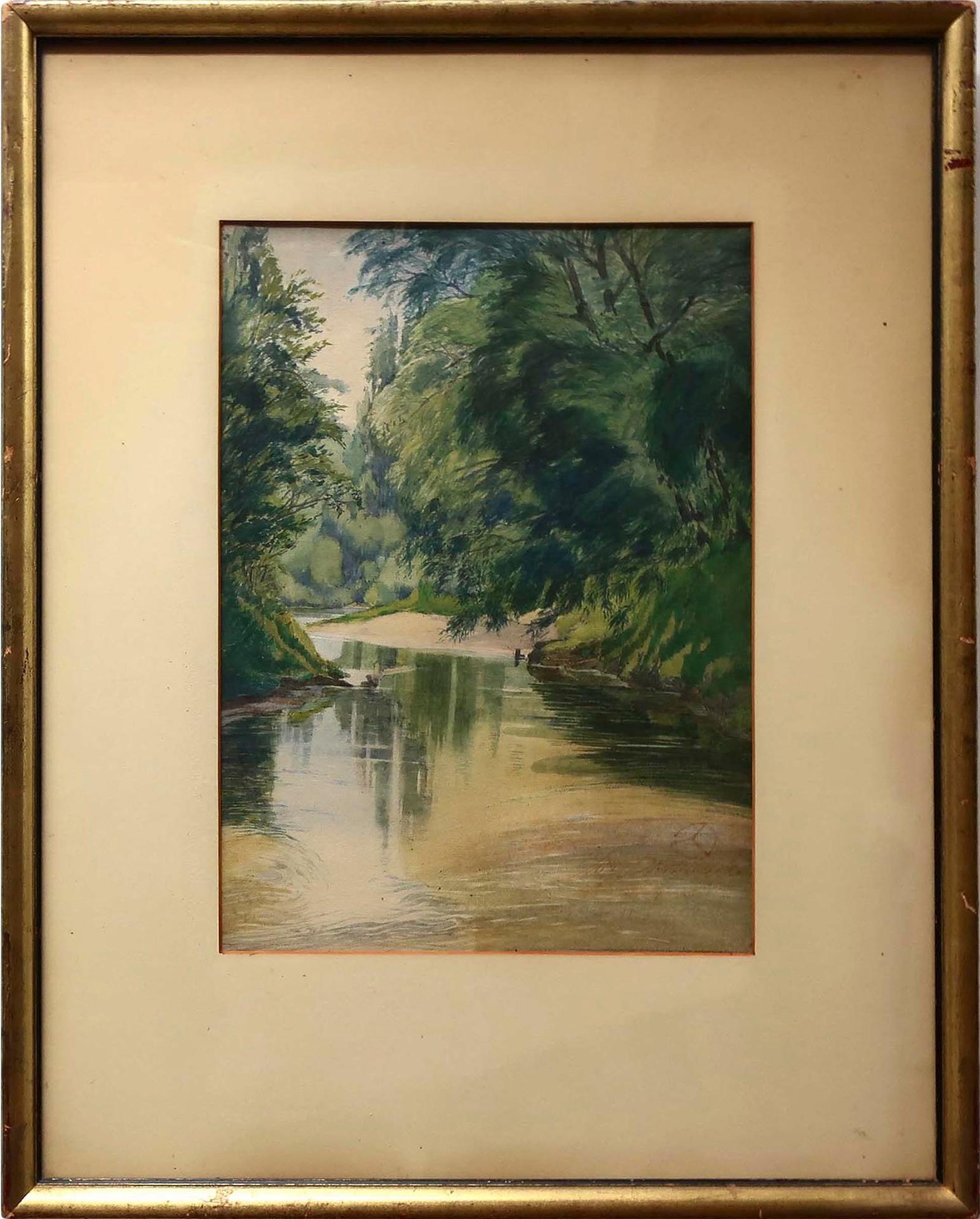 James Jerris Blomfield (1872-1951) - The Stillness Of Summer On The Upper Don Below York Mills, North Toronto