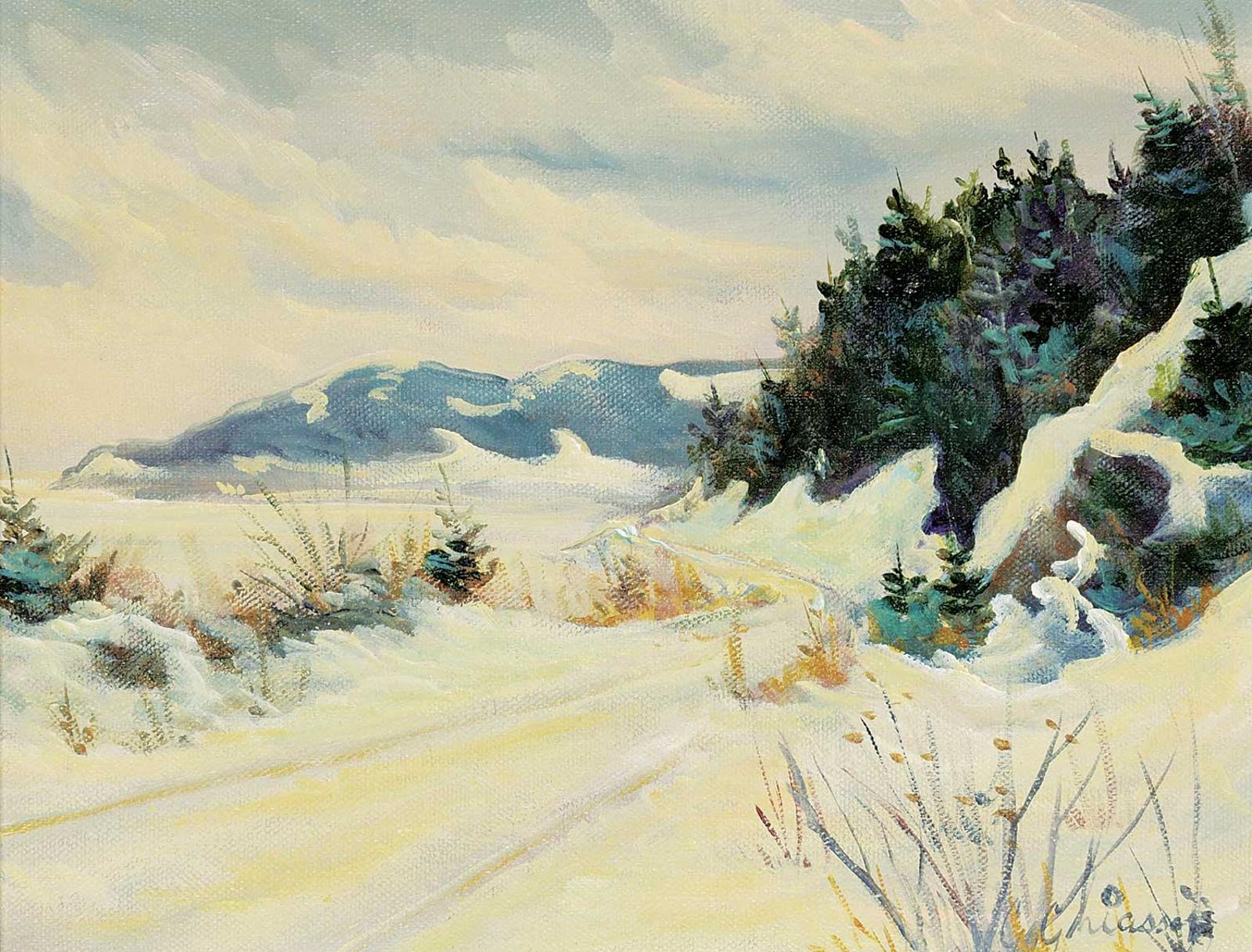 Claude Chiasson - Untitled - Winter Road Quebec