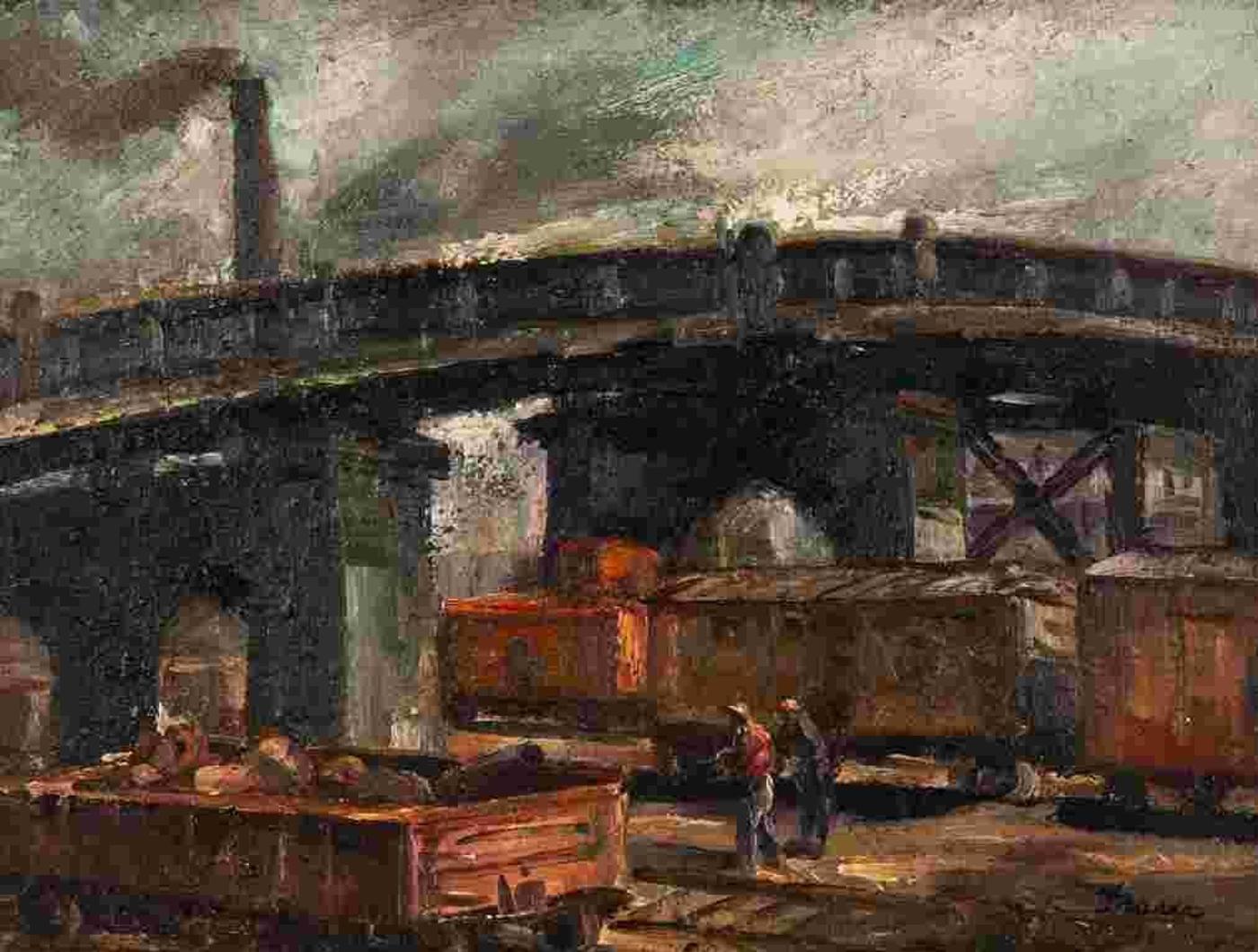 Donald Gordon Fraser (1921-2003) - Railyard
