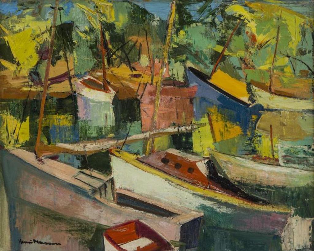 Henri Leopold Masson (1907-1996) - Untitled - Boats at Bay