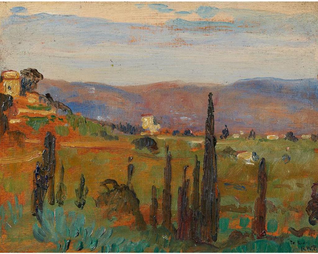 Robert Wakeham Pilot (1898-1967) - Landscape Near Assisi