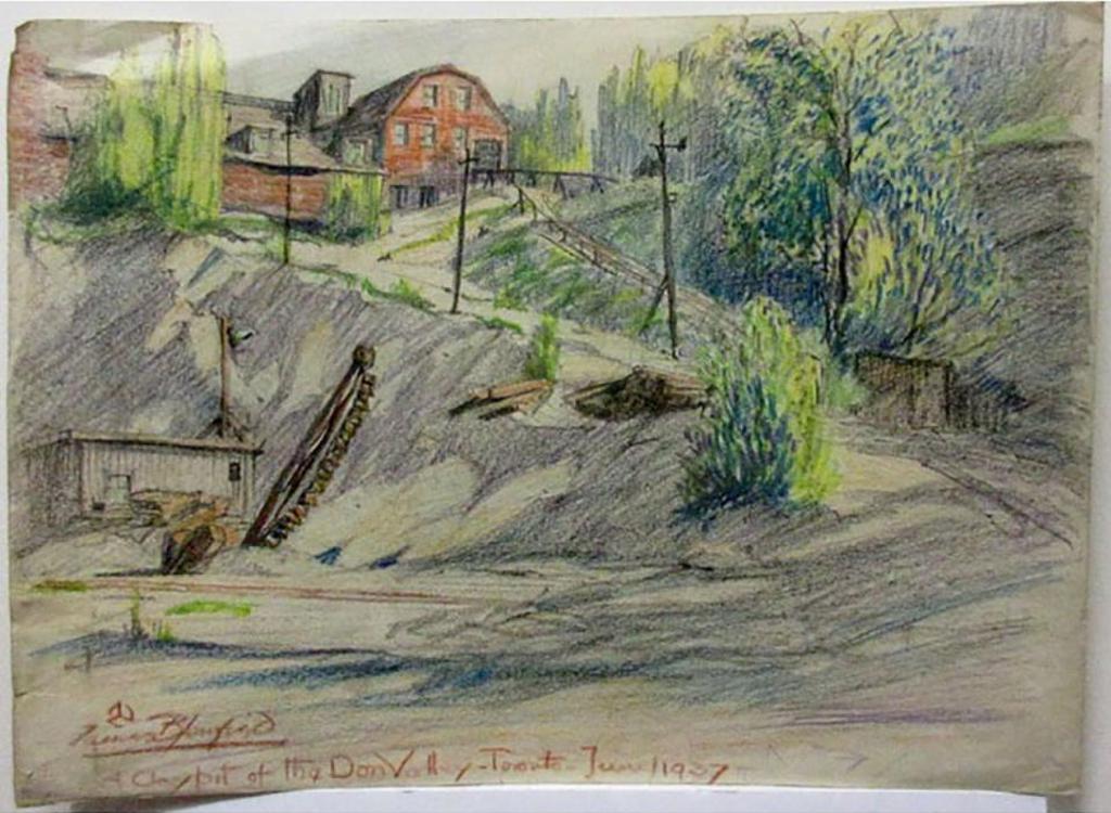 James Jerris Blomfield (1872-1951) - A Claypit Of The Don Valley - Toronto - June  1937 & The Claypit Don Valley Brickyards/ July 1-1947