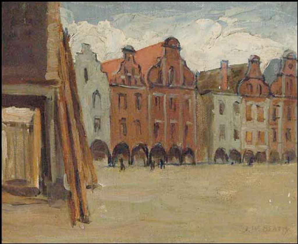 John William (J.W.) Beatty (1869-1941) - A Street in Laren, Holland