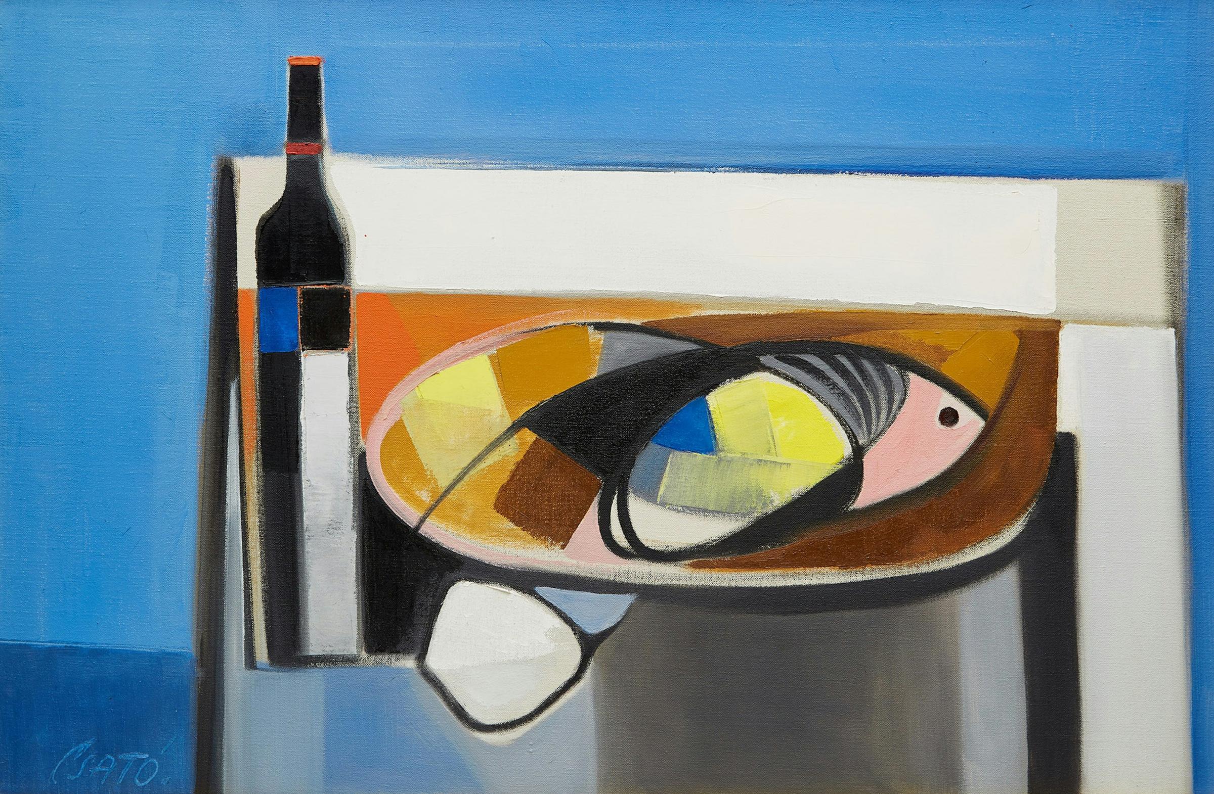 Georges Csató (1910-1983) - Still Life with Fish