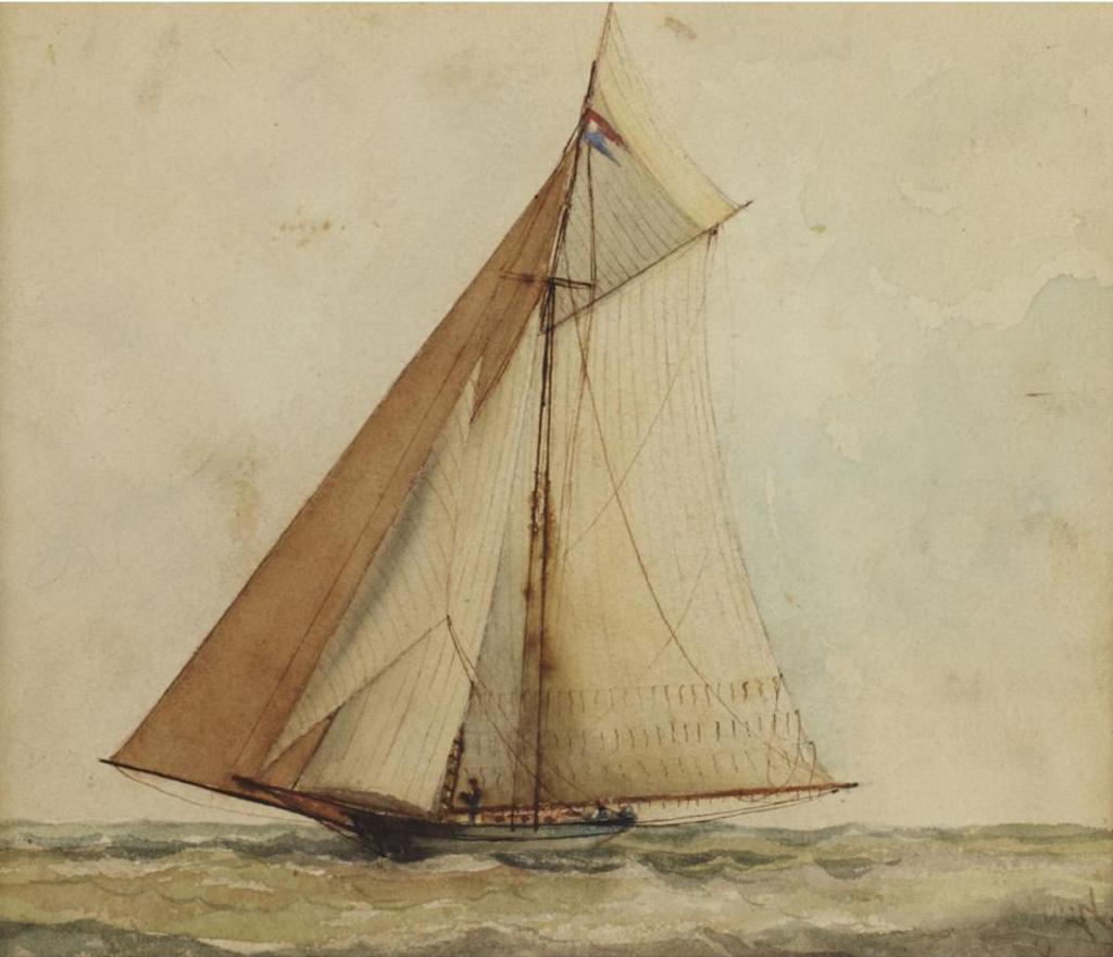 William Armstrong (1822-1914) - The Yacht “Cygnet”
