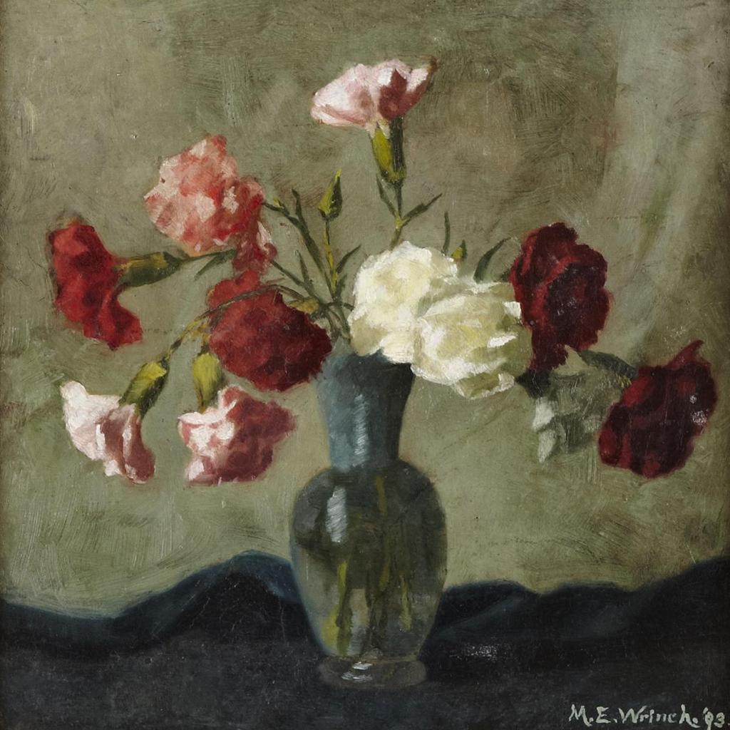 Mary Evelyn Wrinch (1877-1969) - Carnations In A Glass Vase
