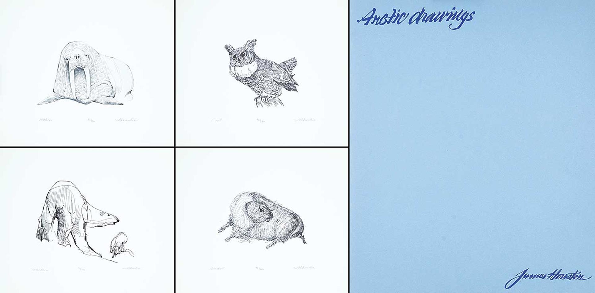 James Archibald Houston (1921-2005) - Arctic Drawings Portfolio [Blue]  #90/150