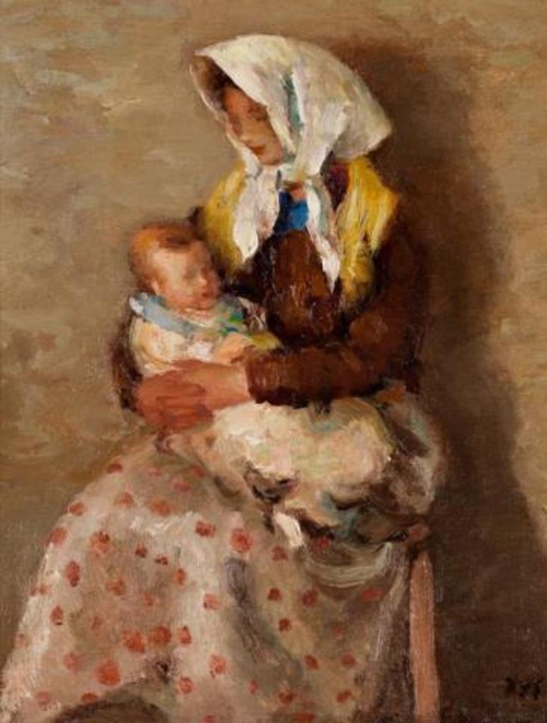 Marcel Dreyfus Dyf (1899-1985) - Mother & Baby