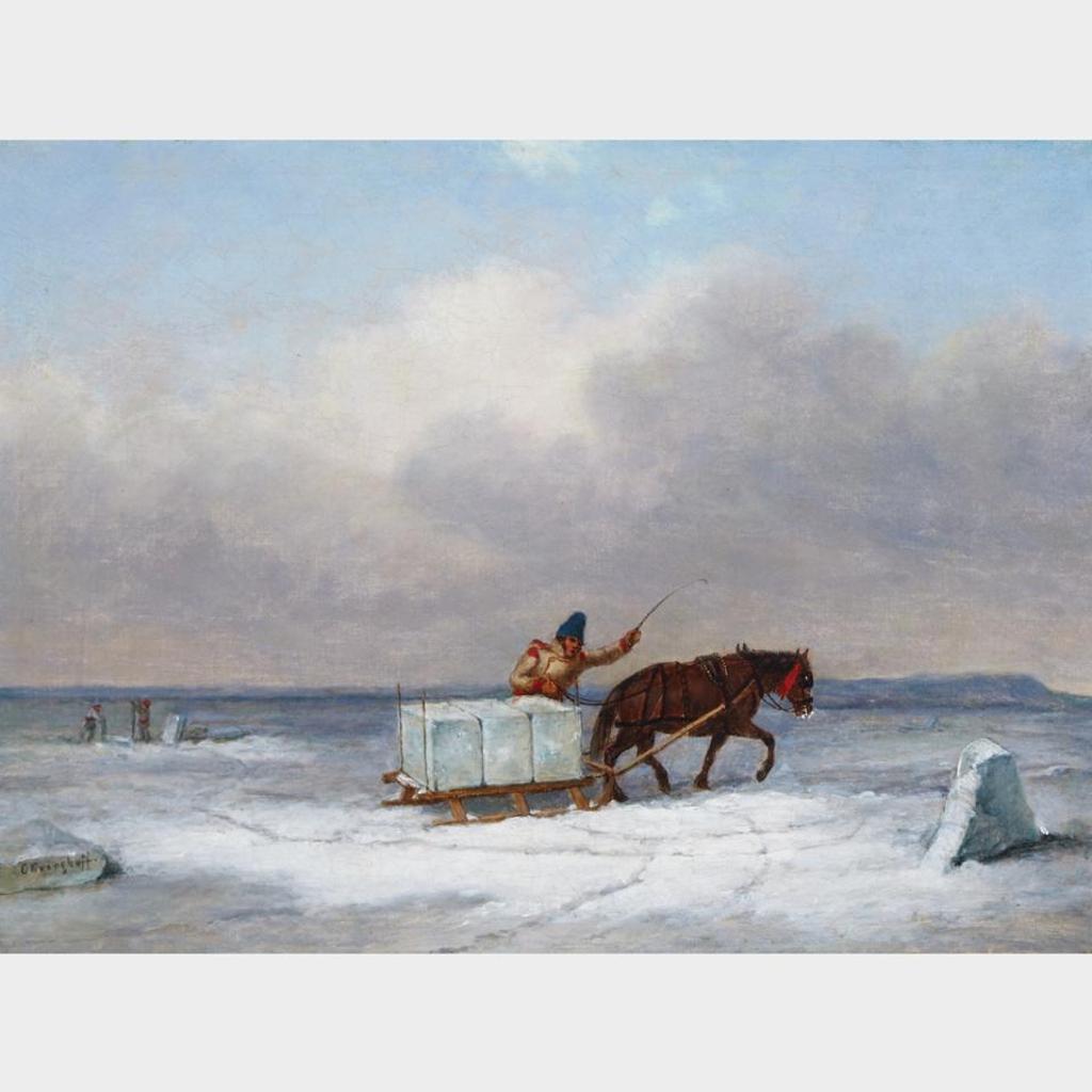 Cornelius David Krieghoff (1815-1872) - Ice Harvest