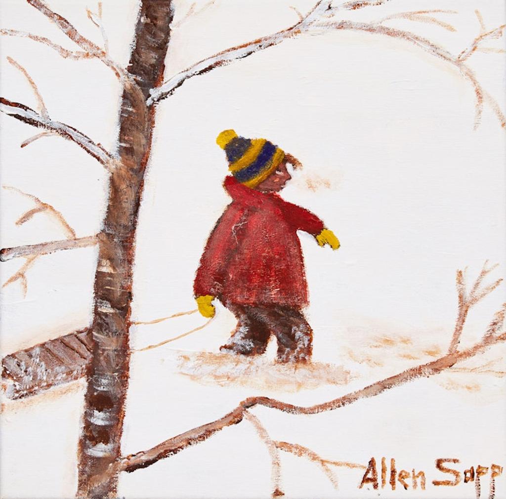 Allen Fredrick Sapp (1929-2015) - Boy with Toboggan