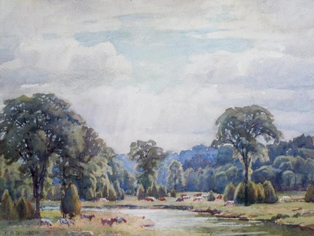 Frederick Henry Brigden (1871-1956) - Cattle By A Stream