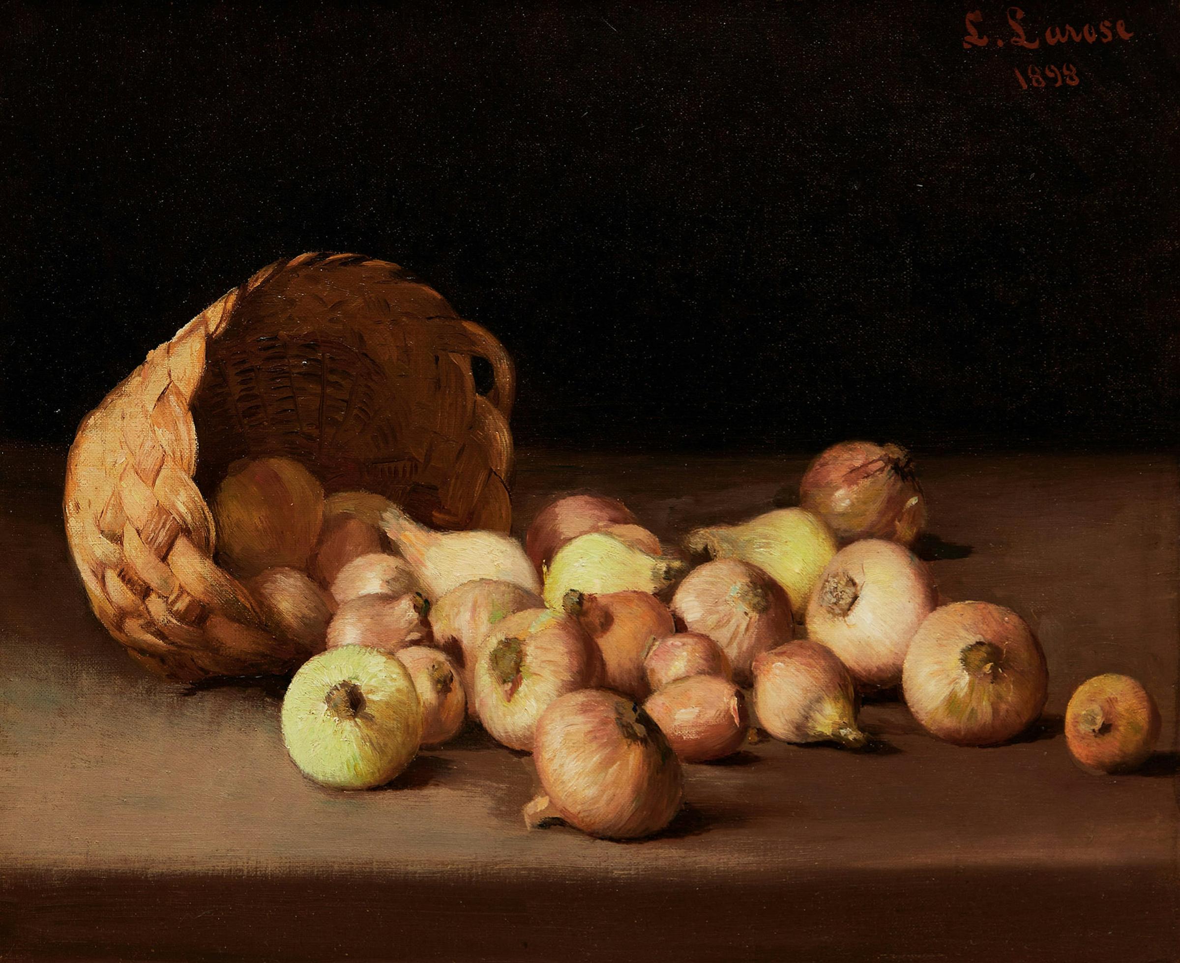 Ludger Larose (1865-1915) - Still Life with Onions, 1898