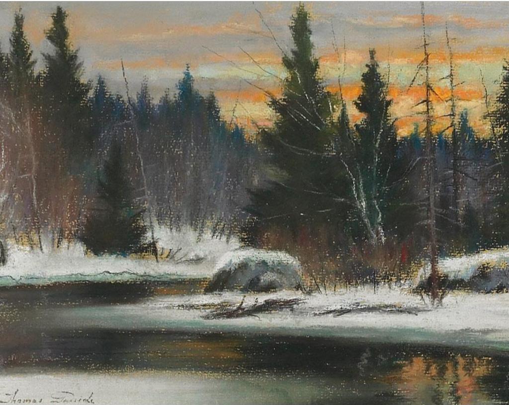 Thomas Hilton Garside (1906-1980) - Riviere En Hiver