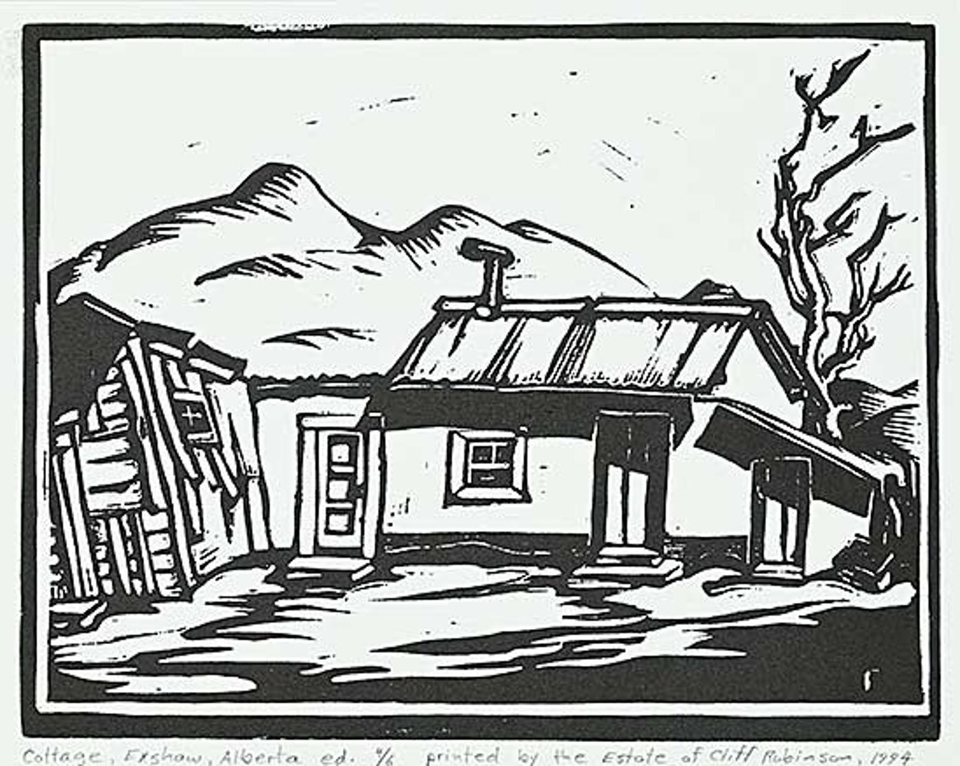 Clifford Foard Cliff Robinson (1916-1992) - Cottage, Exshaw, Alberta #406