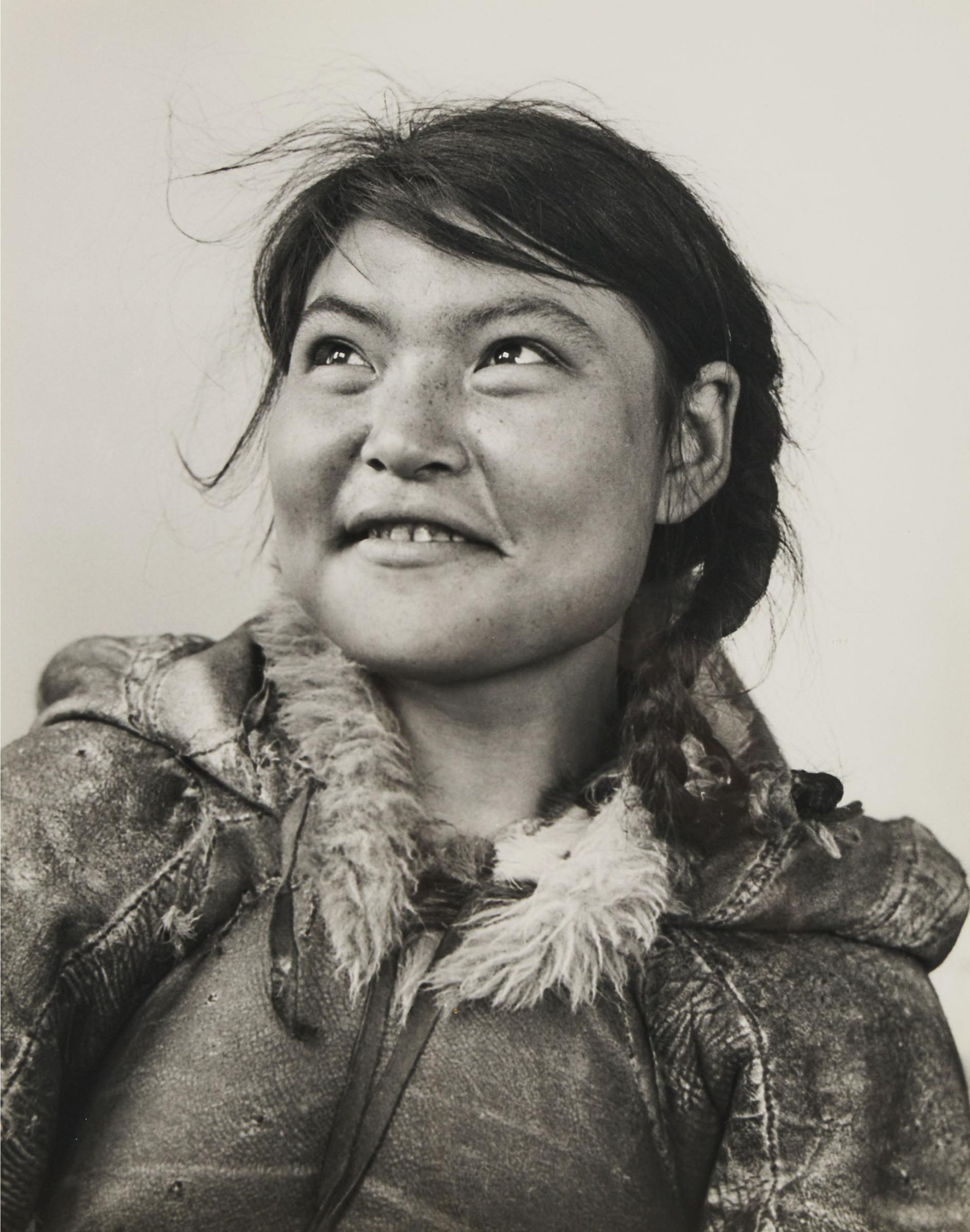 Richard Harrington (1911-2005) - Sturdy Young Inuit Woman Of The Dorset Tribe, Spence Bay, 1951