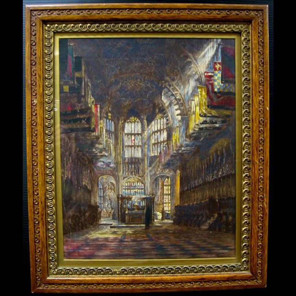 Emily Mary Bibbens Warren (1869-1956) - Interior Study Of Westminster Abbey