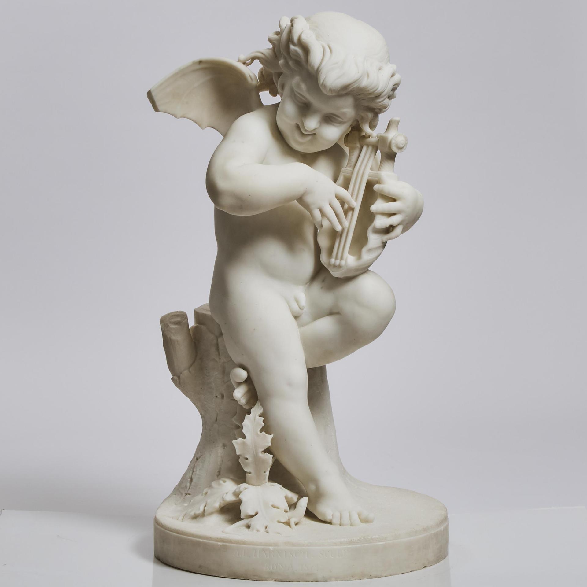 Albert E. Harnisch - Puckish Cupid With Lyre