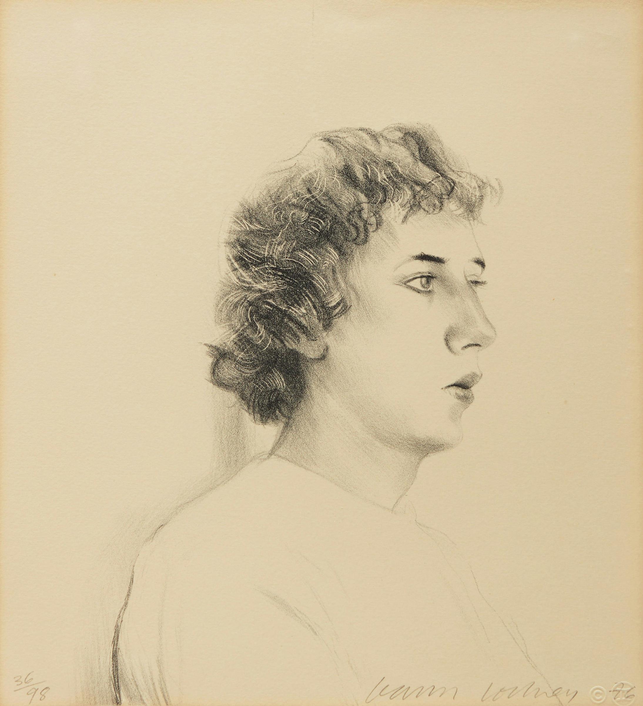 David Hockney (1937) - Small Head of Gregory (Museum of Contemporary Art, Tokyo 173)