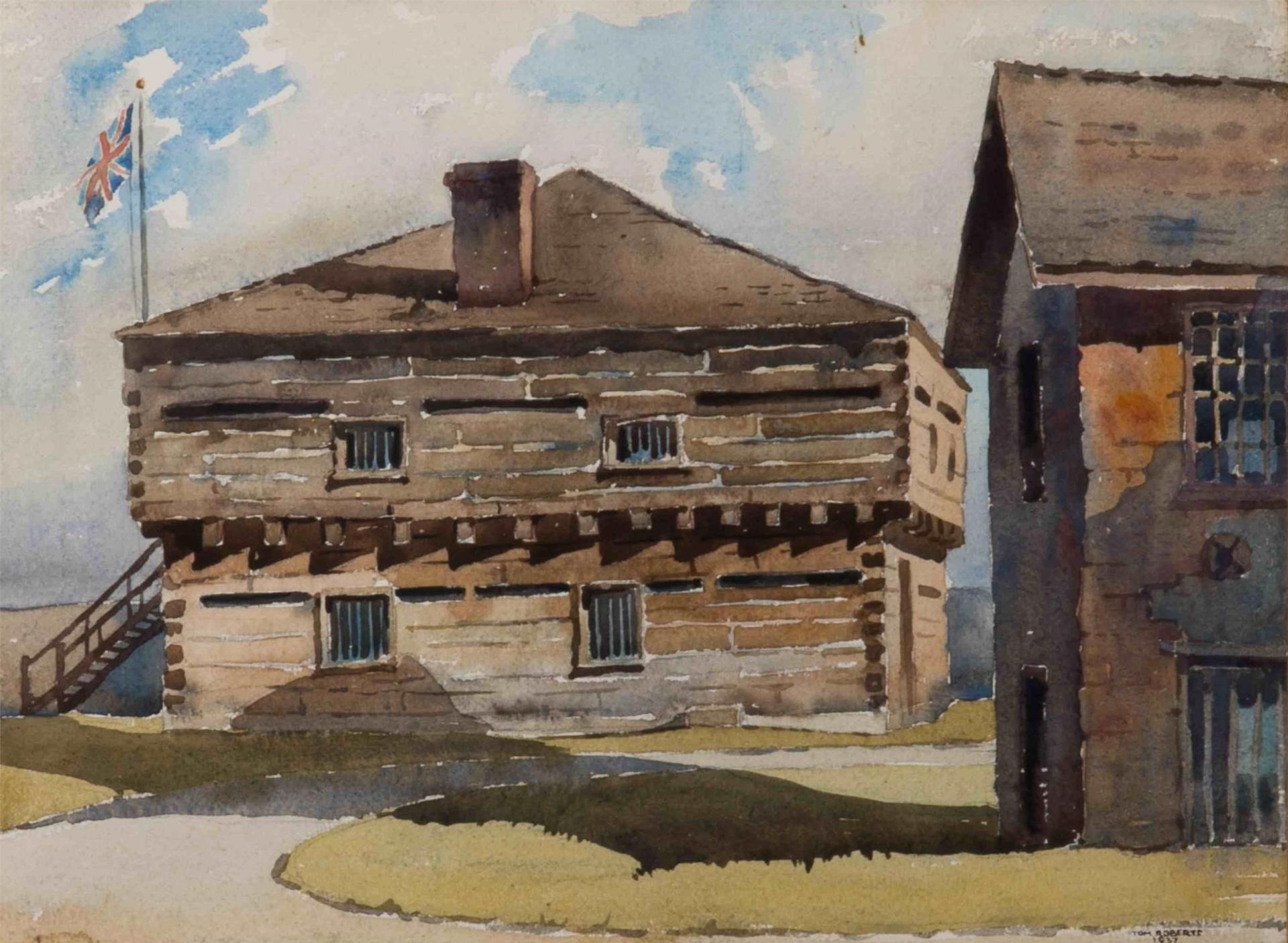 Thomas Keith (Tom) Roberts (1909-1998) - Old Fort York, No. 1 Block House, Built 1793