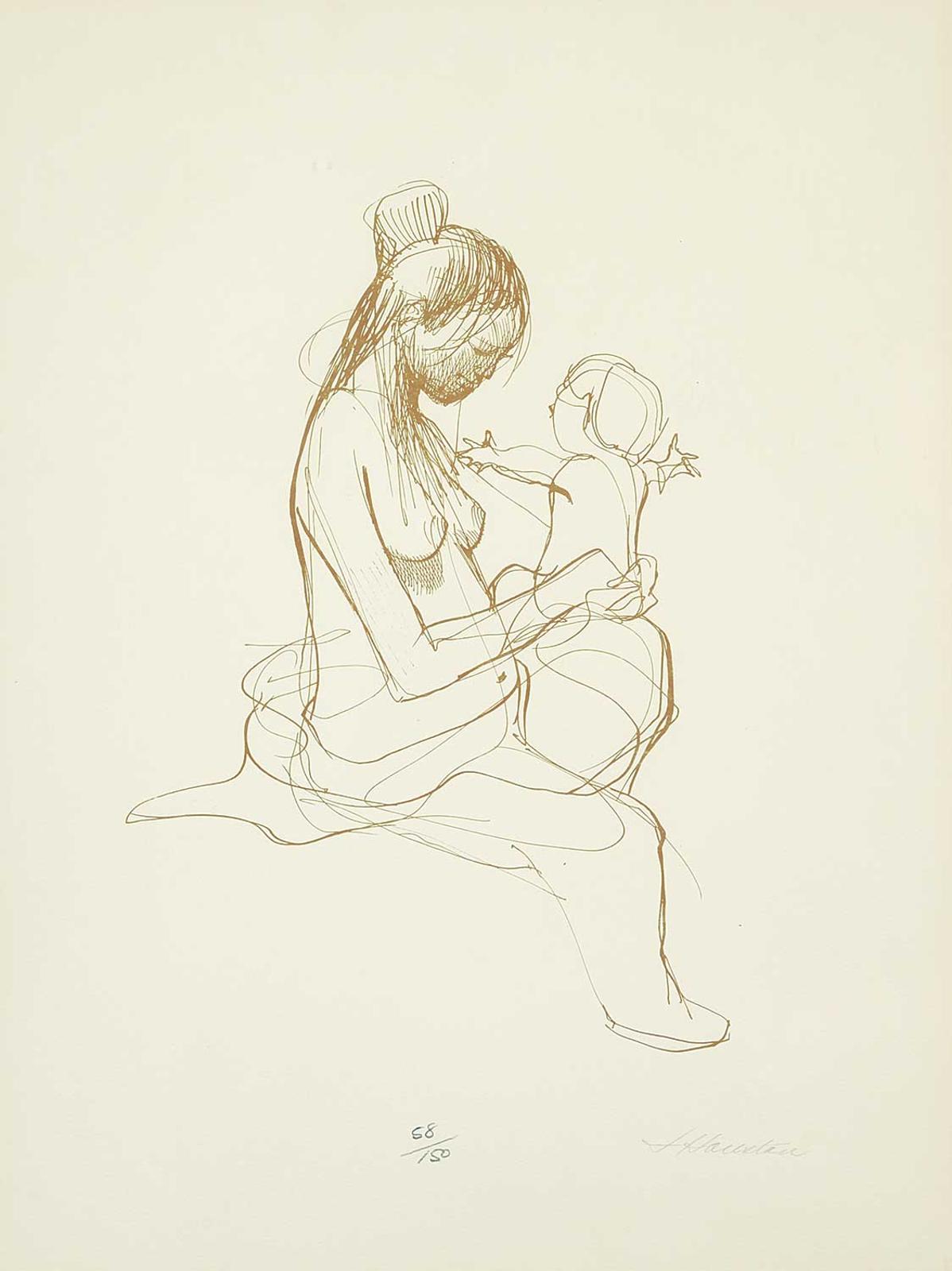 James Archibald Houston (1921-2005) - Untitled - Mother and Child  #68/150
