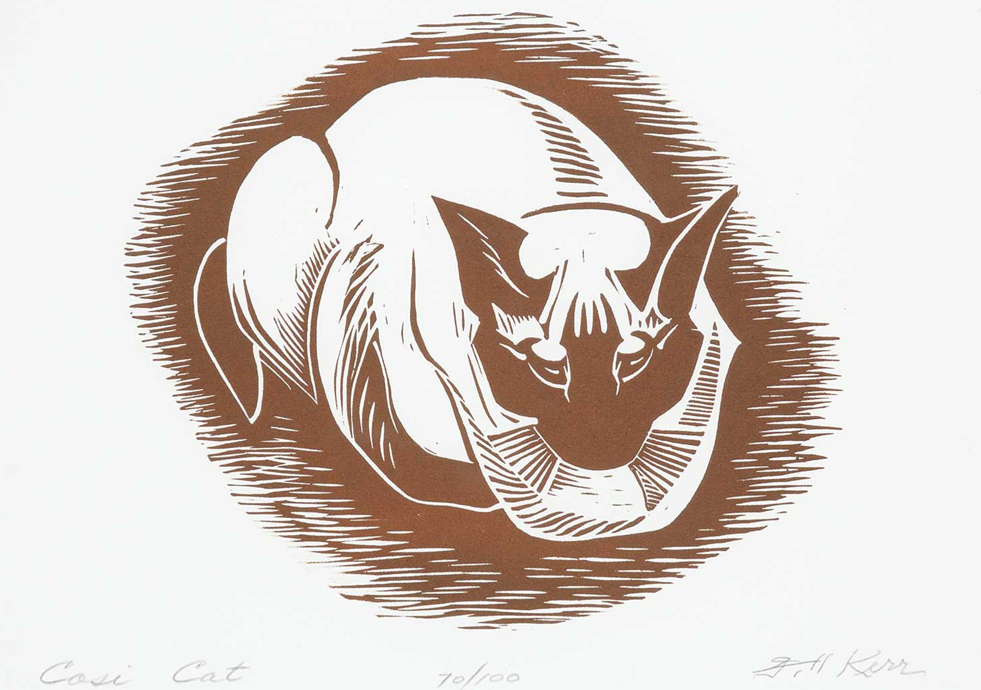 Illingworth Holey (Buck) Kerr (1905-1989) - Cosi Cat  #70/100