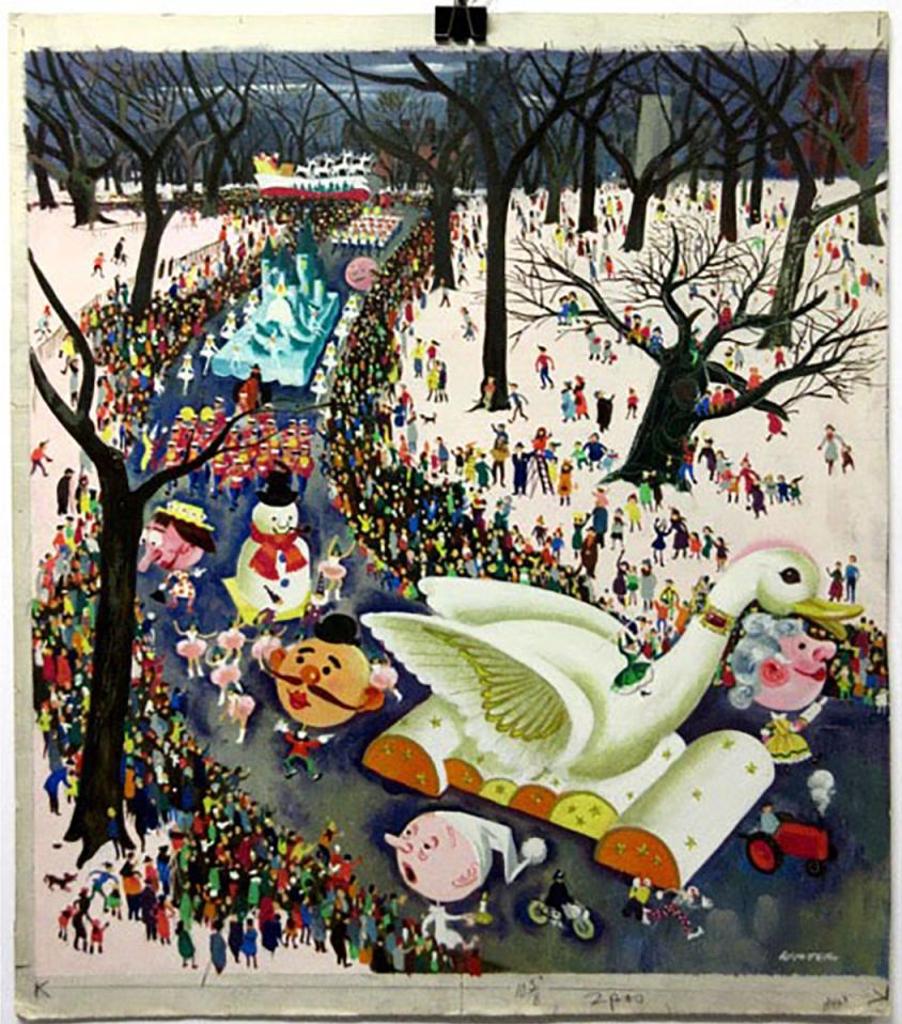 William Arthur Winter (1909-1996) - Eaton's Santa Claus Parade, Queen's Park - Toronto About 1954