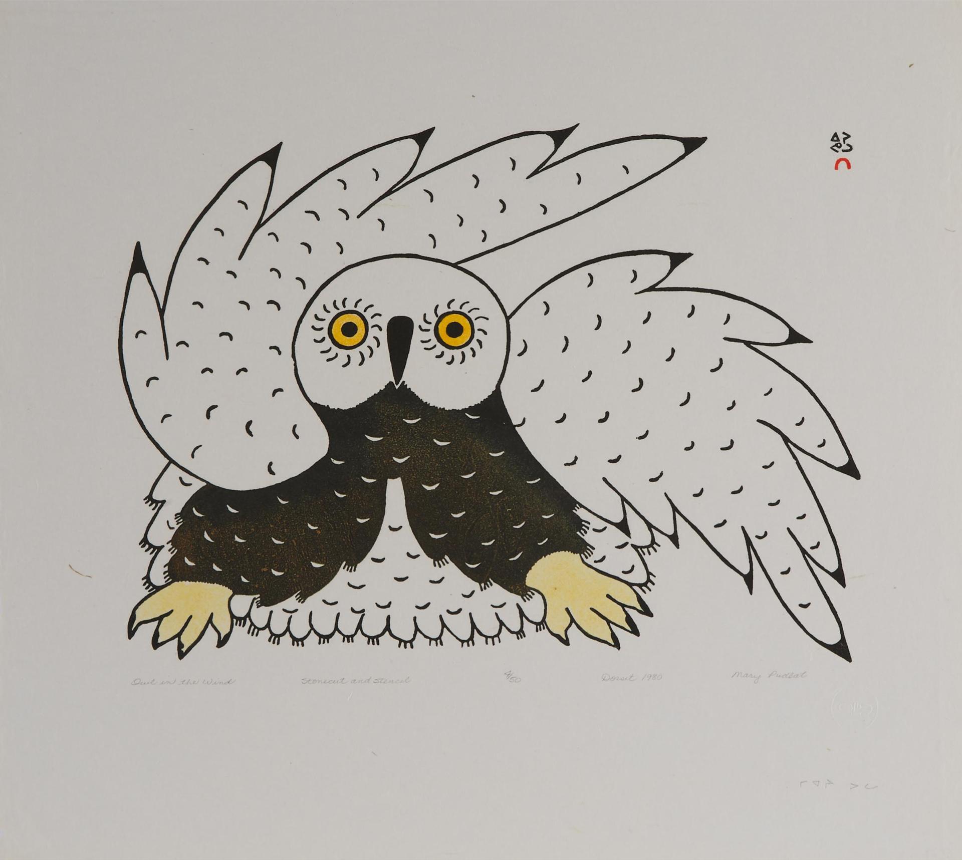 Mary (Samuellie) Pudlat (1923-2002) - Owl In The Wind