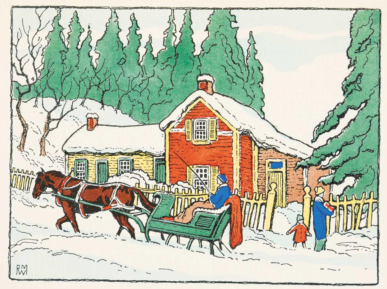 Rowley Walter Murphy (1891-1975) - Untitled - Sleigh Ride at Christmas