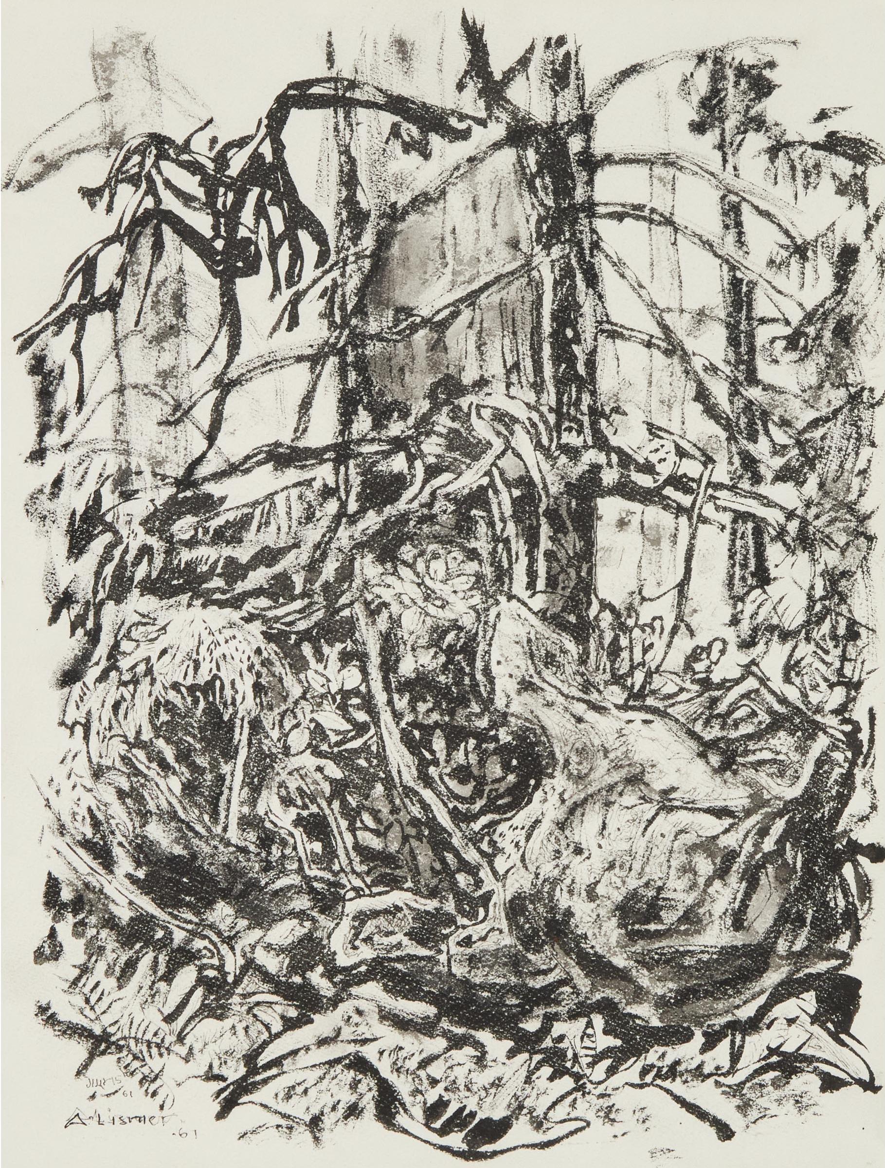 Arthur Lismer (1885-1969) - Untitled (Trees), 1961