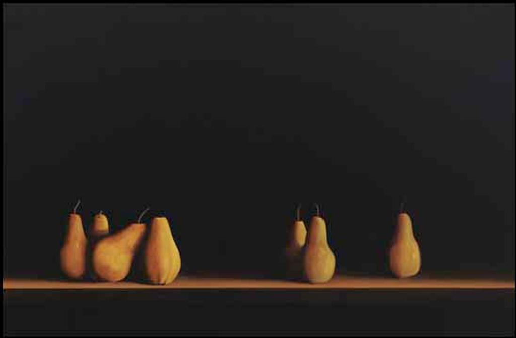 Malcolm Rains (1947) - Seven Pears on a Sideboard
