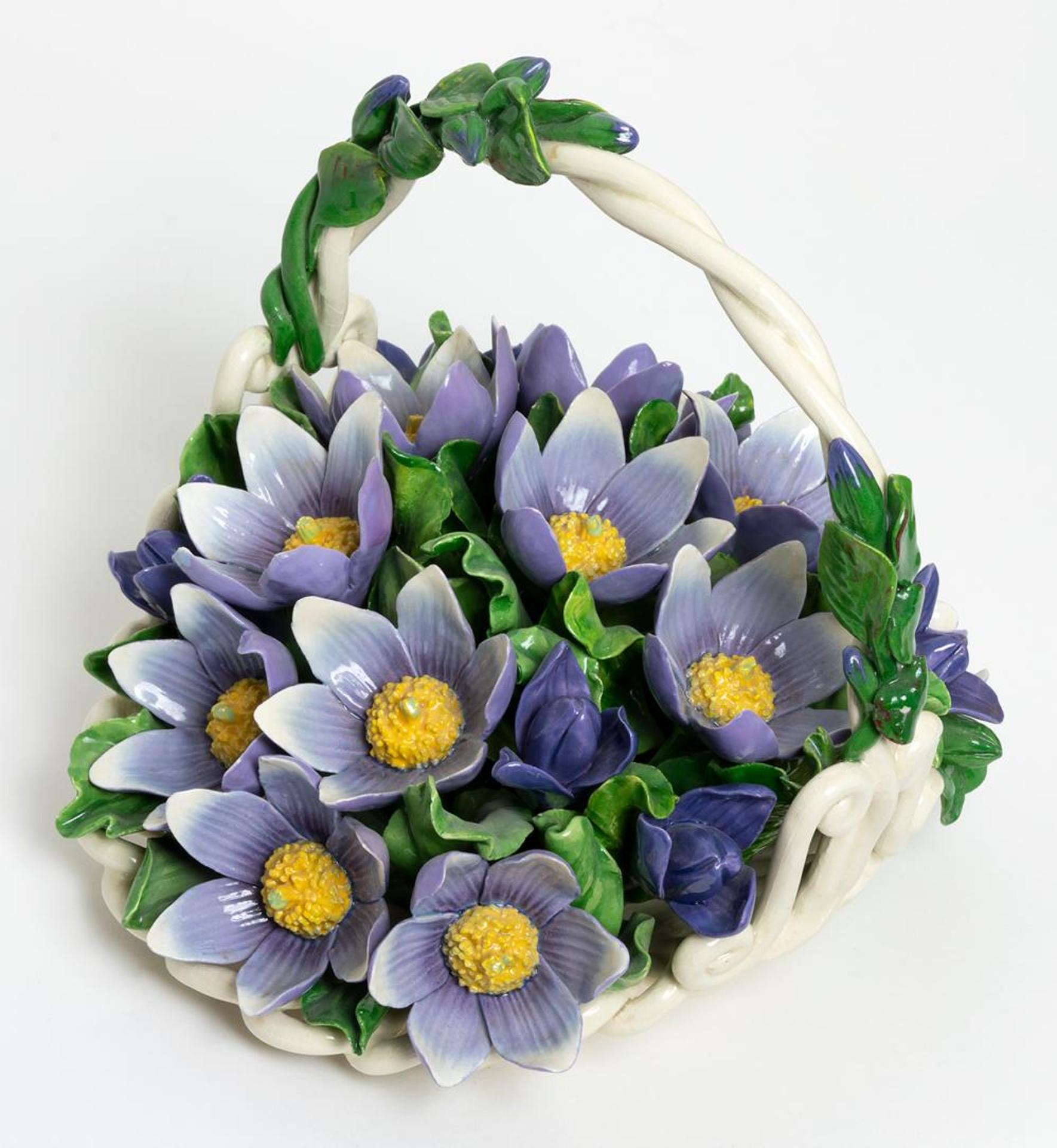 Linda Olafson (1922-1992) - Pasque Flower Basket