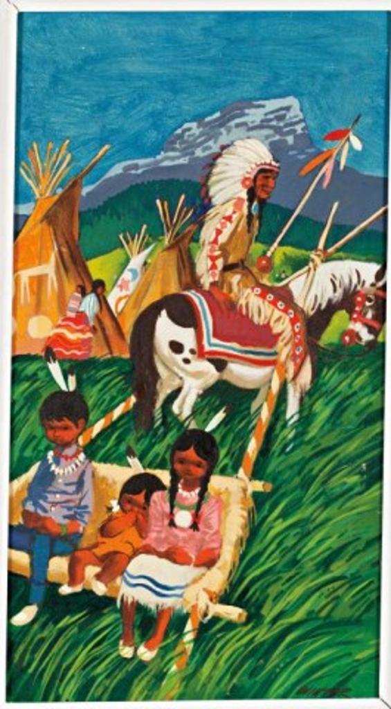 William Arthur Winter (1909-1996) - Indian Family and Village