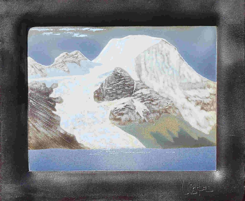 Neil James Liske (1936) - Mt. Robson, North Face From Berg Lake