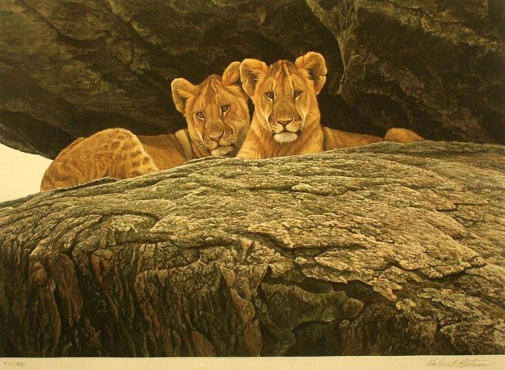 Robert Mclellan Bateman (1930-1922) - Lion Cubs - Panthera Leo