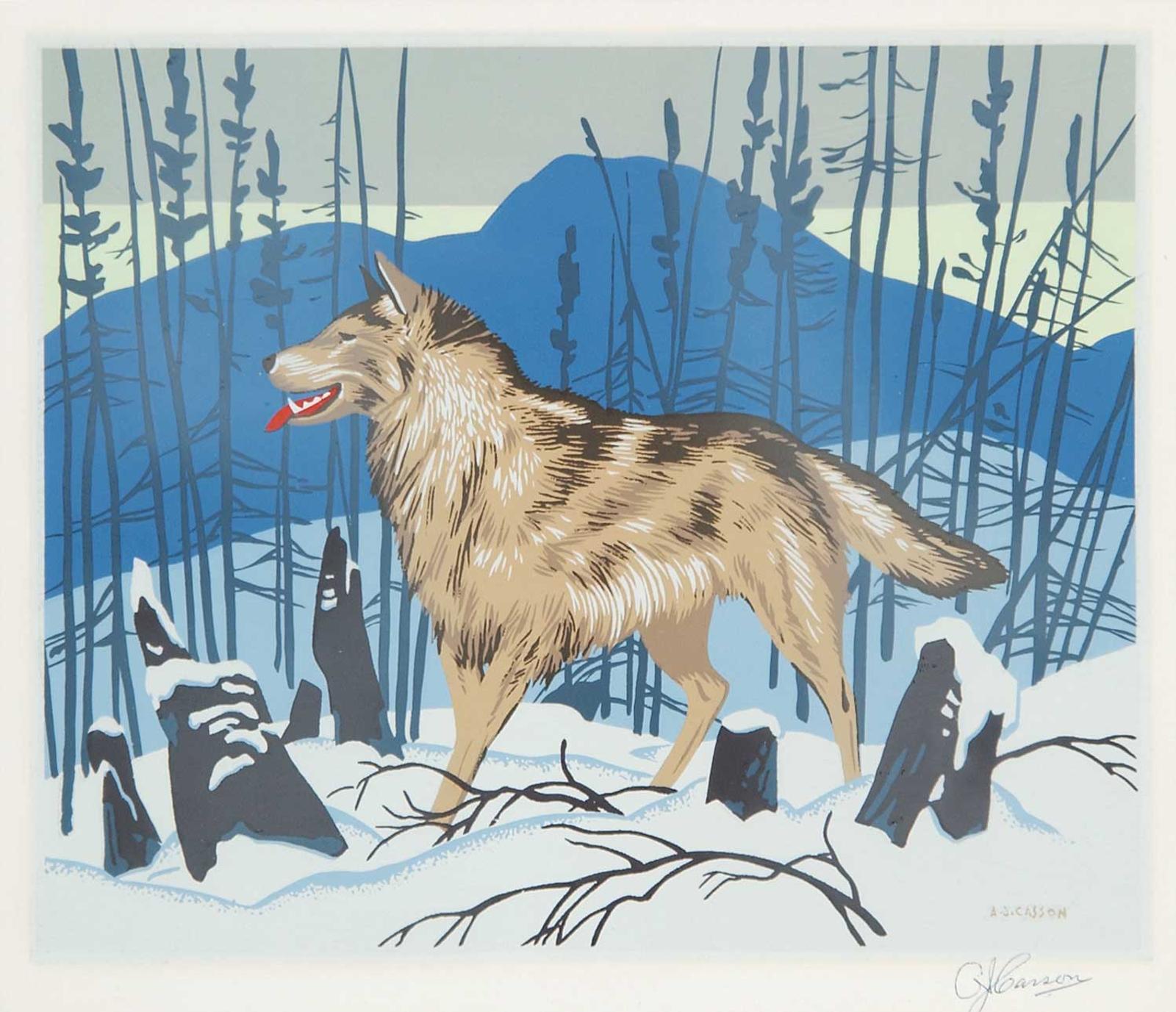 Alfred Joseph (A.J.) Casson (1898-1992) - Untitled - Lone Wolf