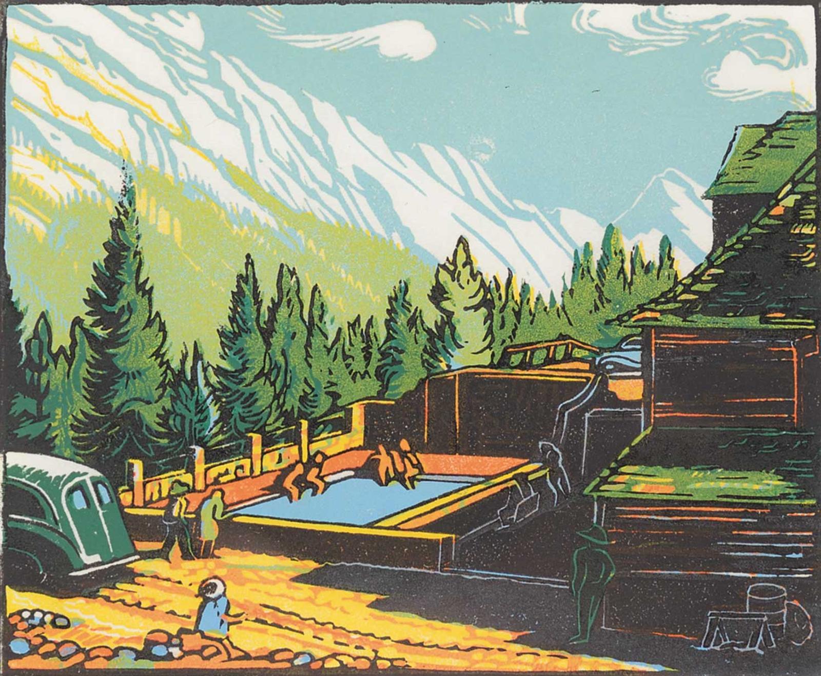 Margaret Dorothy Shelton (1915-1984) - Upper Hot Springs, Banff  #75/200